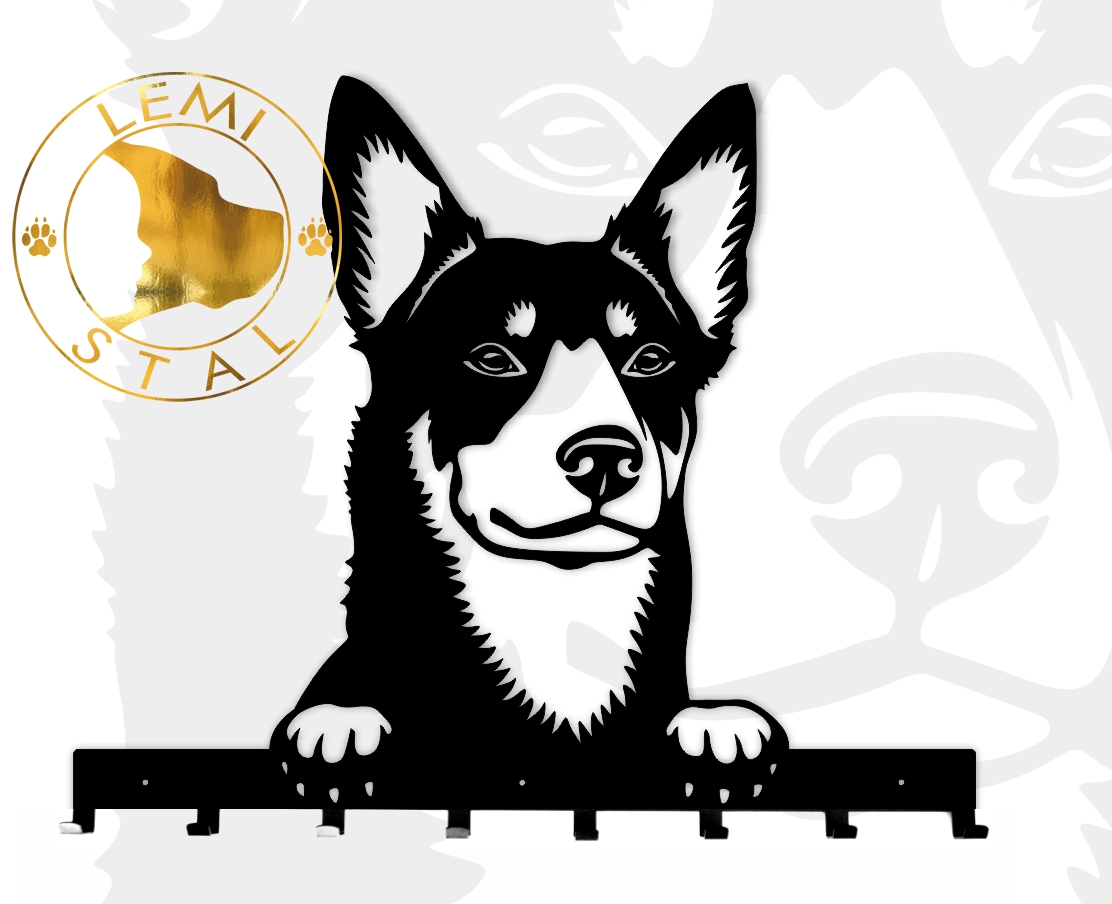 Kelpie Wieszak wieszak z psem wieszak na smycze wieszak Kelpie metalowy wieszak na ubrania 2