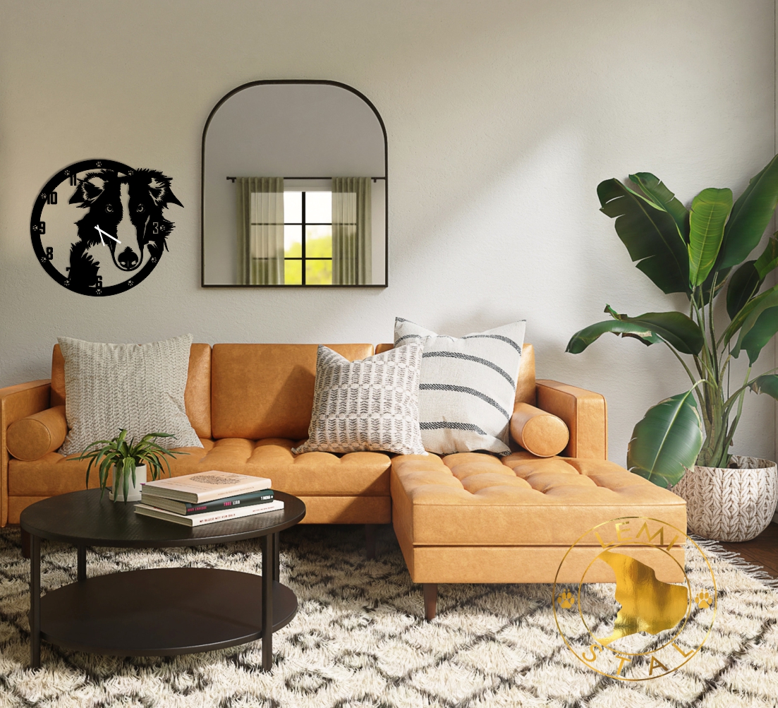 Borzoj zegar zegar z borzojem zegar chart rosyjski