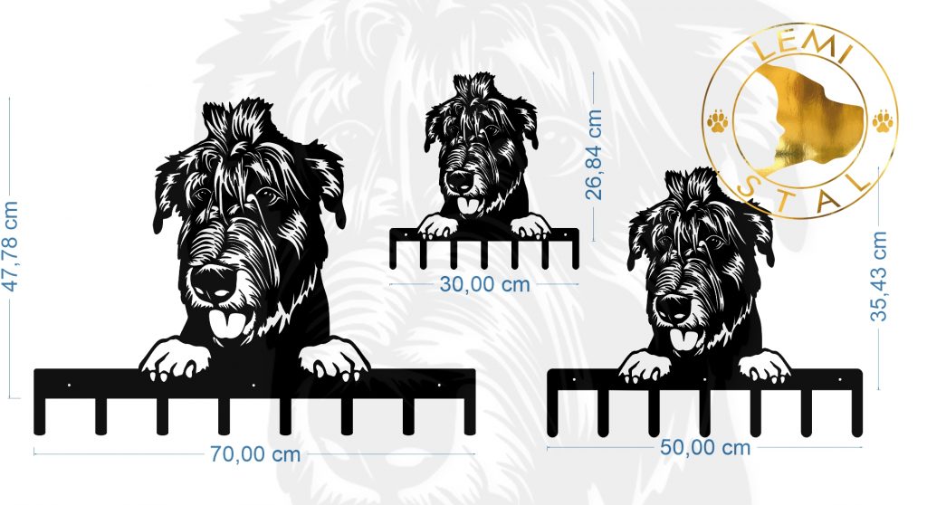 Wilczarz Irlandzki metalowy wieszak
