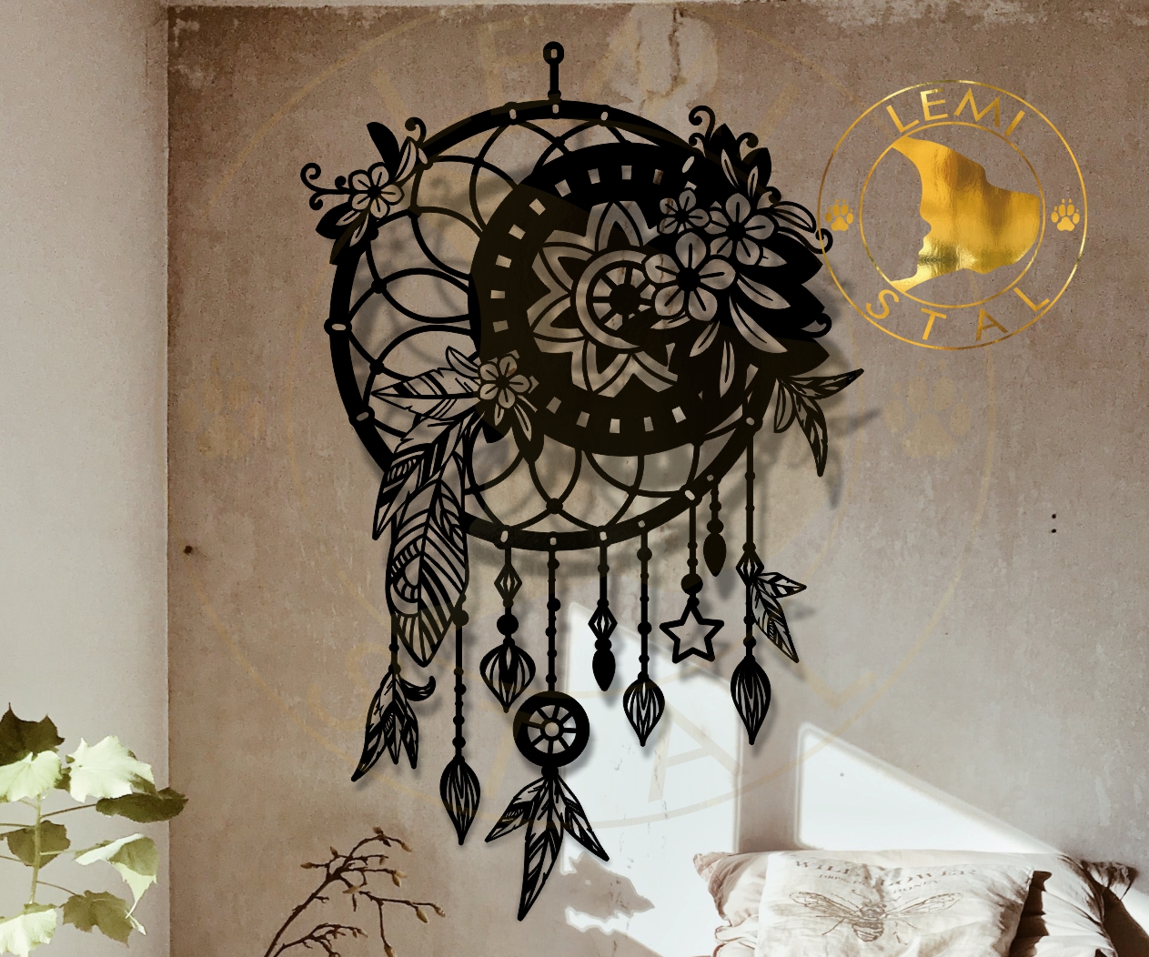 łapacz snów metalowa dekoracja