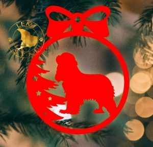 Cavalier king charles spaniel ozdoba choinkowa