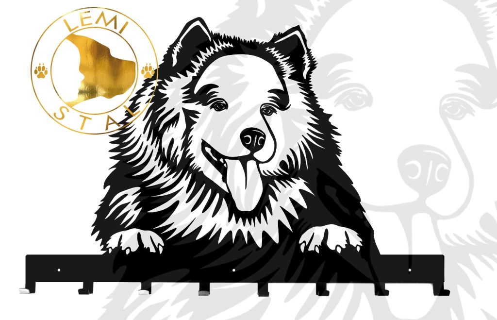 samoyed wieszak na smycze