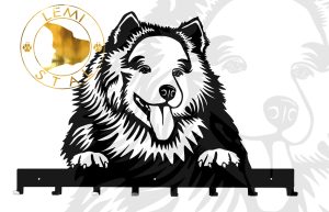 samoyed wieszak na smycze