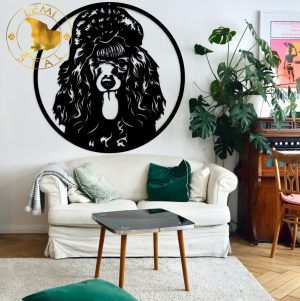 Pudel TOY metalowy obraz