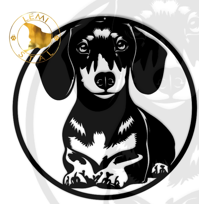 Jamnik metalowy obraz